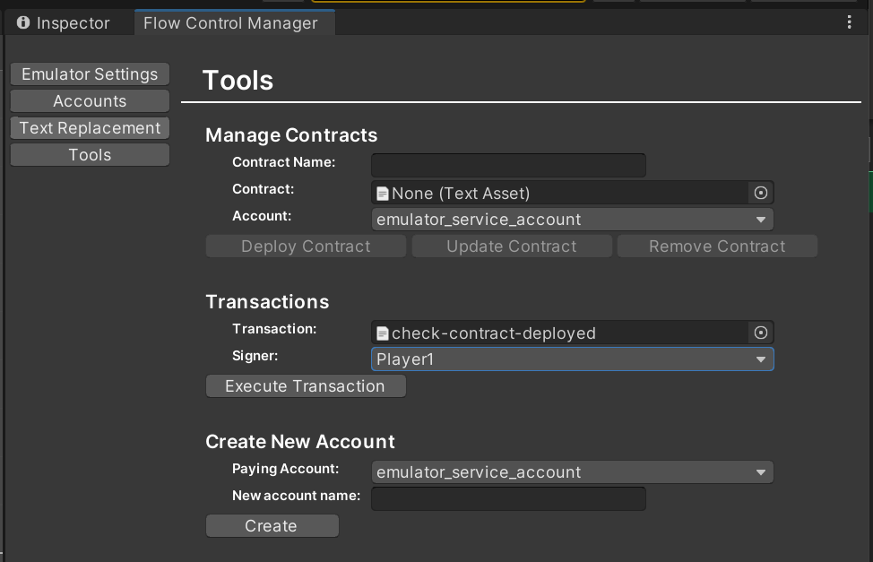 Flow Control Manager contract deployment example